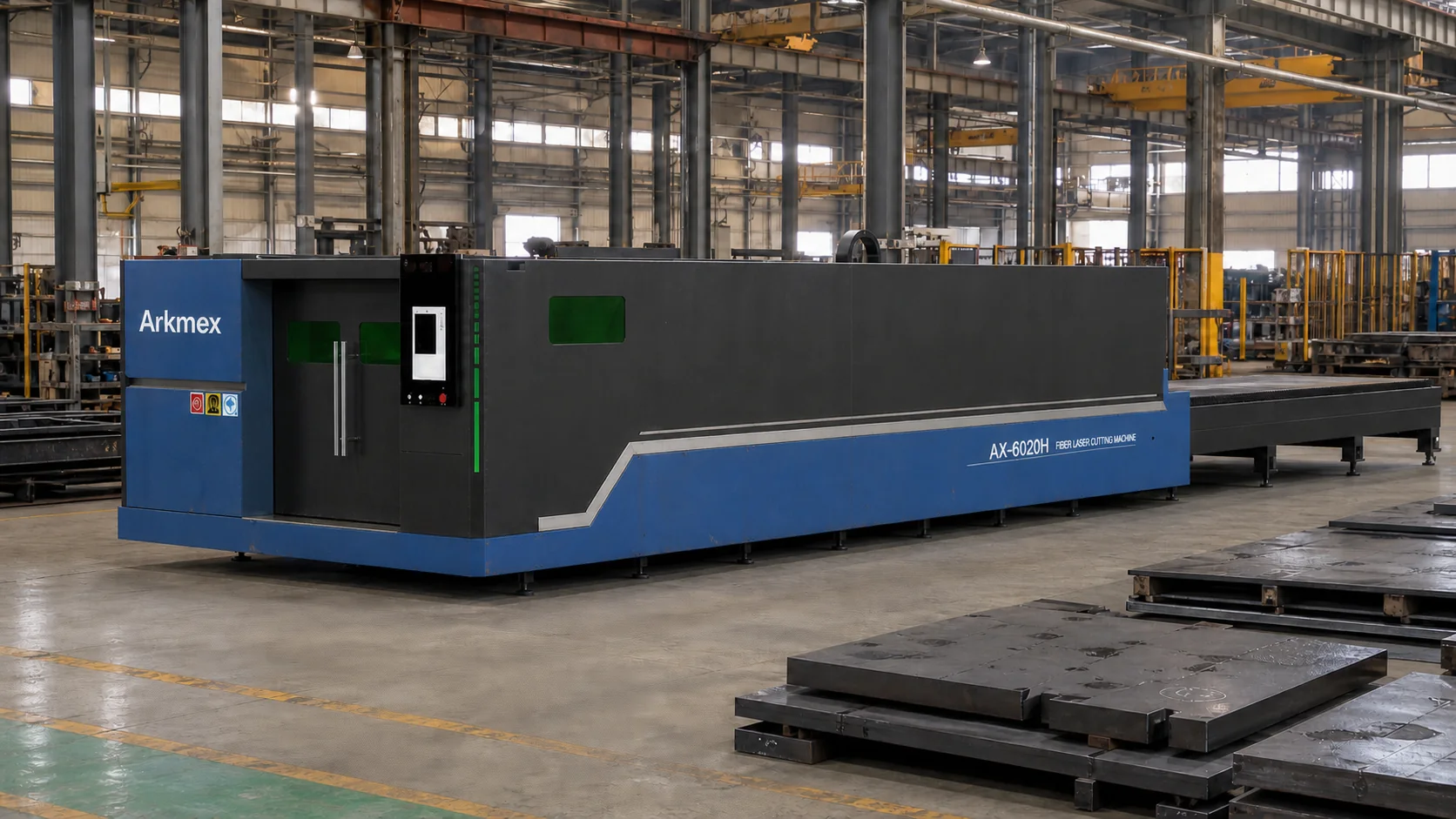 AX-6020H en un proceso de producción real en fábrica
