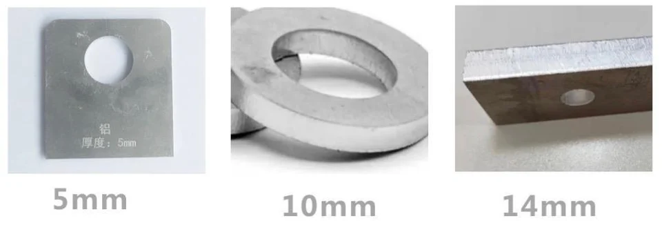 Arkmex fiber laser cutting sample aluminum